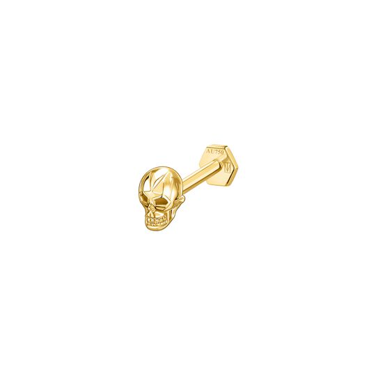Single Piercing Stud Skull 4,5 MM from the  collection in the SABOTEUR online store