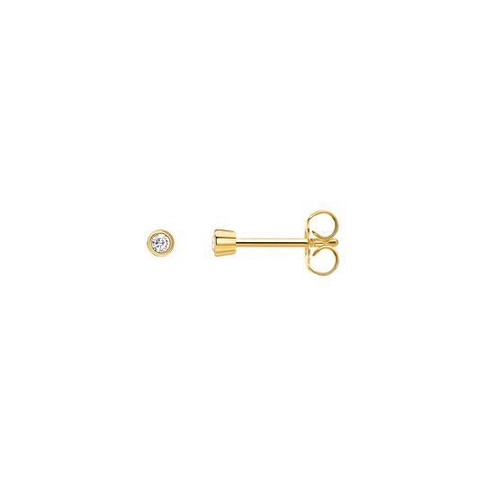 Single Earstud Round 2 MM from the  collection in the SABOTEUR online store