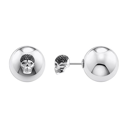 Single Earstud Skull Ball 16 MM from the  collection in the SABOTEUR online store