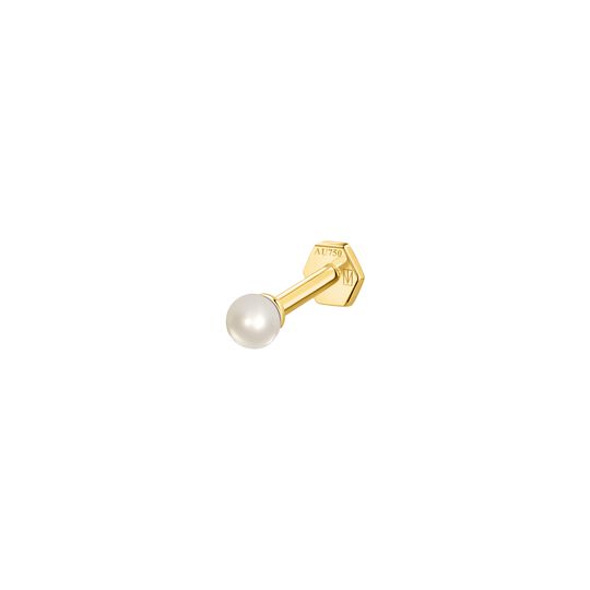 Einzel Piercing Stecker Perle 2,5 MM aus der  Kollektion