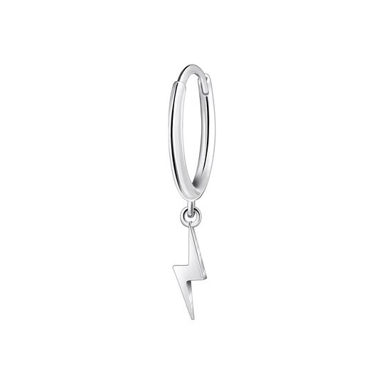 Single Hoop Earring Round Flash Pendant 8 MM from the  collection in the SABOTEUR online store