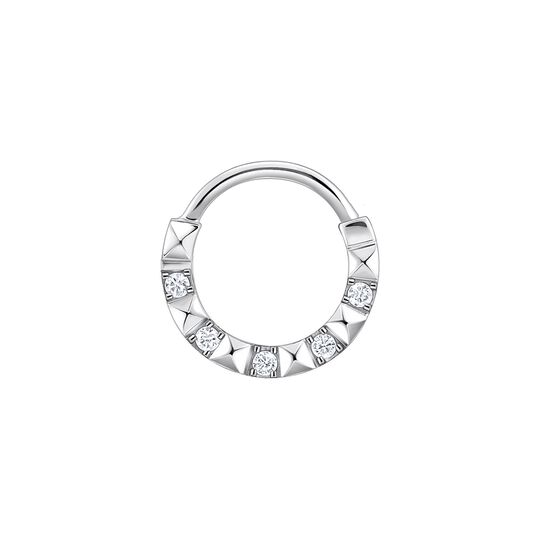Single Piercing Hoop Pyramids 8 MM from the  collection in the SABOTEUR online store