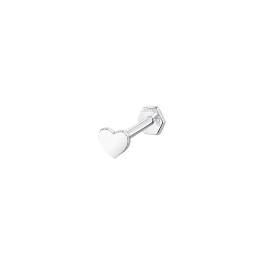 Einzel Piercing Stecker Herz Klein 3,5 MM aus der  Kollektion
