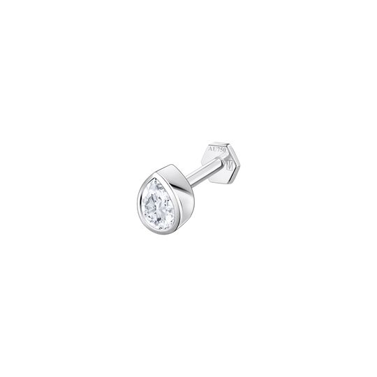 Single Piercing Stud Bezel Drop 5 MM from the  collection in the SABOTEUR online store