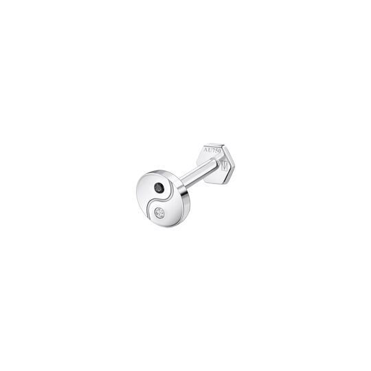 Single Piercing Stud Ying Yang 4 MM from the  collection in the SABOTEUR online store