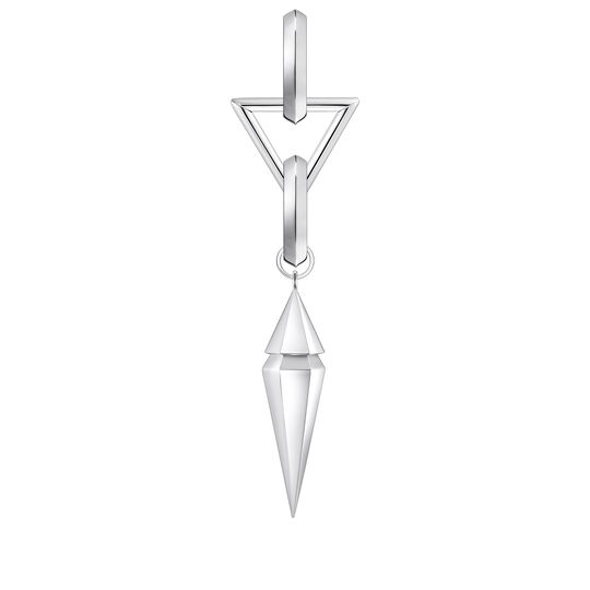Single Earring Triangle Talisman Movable 87 MM from the  collection in the SABOTEUR online store