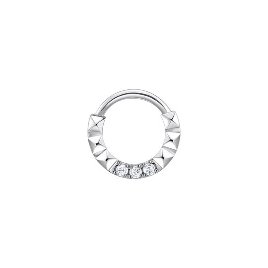 Single Piercing Hoop Pyramids 6,5 MM from the  collection in the SABOTEUR online store