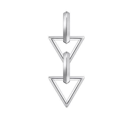 Single Earring Double Triangle Movable 58 MM from the  collection in the SABOTEUR online store