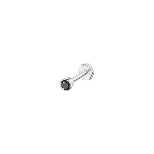 Single Piercing Stud Bezel Round 2 MM from the  collection in the SABOTEUR online store
