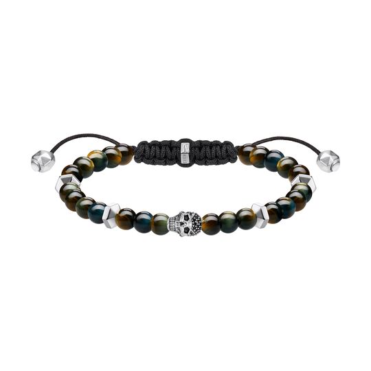 Stone Bead Skull Bracelet from the  collection in the SABOTEUR online store