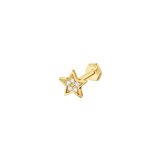 Single Piercing Stud Star 5 MM from the  collection in the SABOTEUR online store