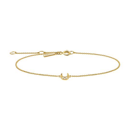 Petit Bracelet Moon 18 K Yellow Gold White Diamonds from the  collection in the SABOTEUR online store