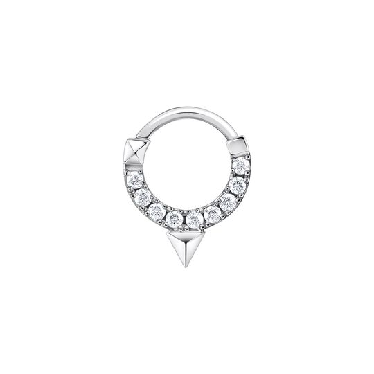 Single Piercing Hoop Pyramid 6,5 MM from the  collection in the SABOTEUR online store