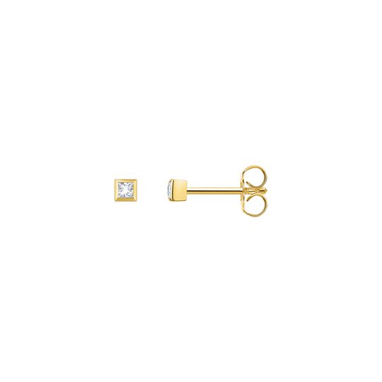 Single Earstud Square 2,5 MM from the  collection in the SABOTEUR online store