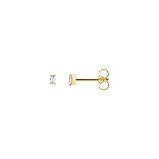 Single Earstud Baguette 2,5 MM from the  collection in the SABOTEUR online store