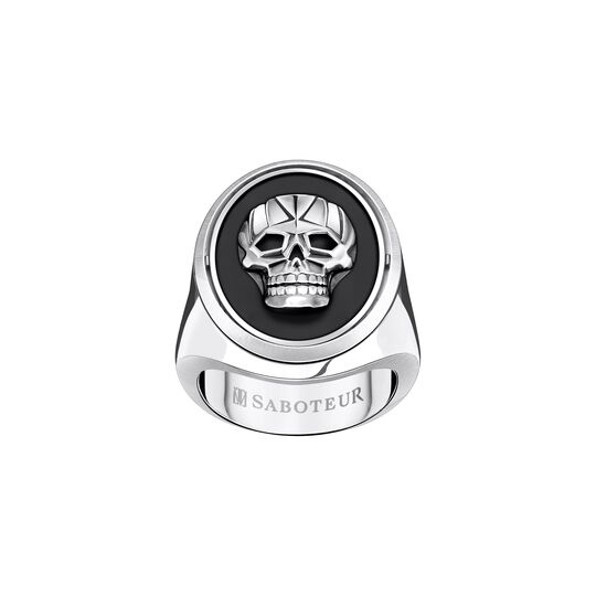 Signet Ring Skull Turnable from the  collection in the SABOTEUR online store