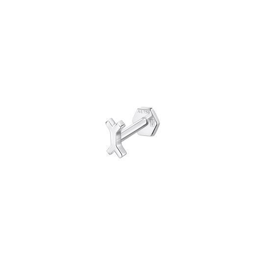 Single Piercing Stud Double Wye 4 MM from the  collection in the SABOTEUR online store